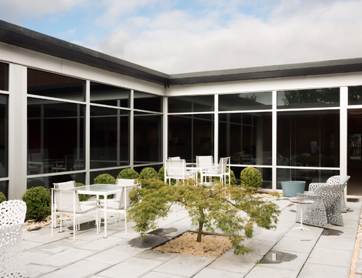 East Greenville Outdoor Furniture Patio Schultz 1966 Collection Topiary Collection Petal Side Table Maya Lin Stone