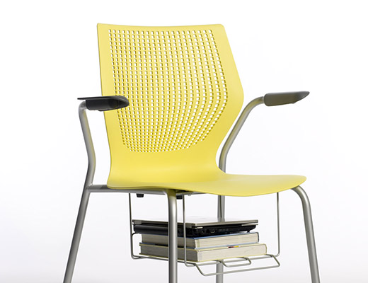 MultiGeneration Stacking Chair with Book Basket