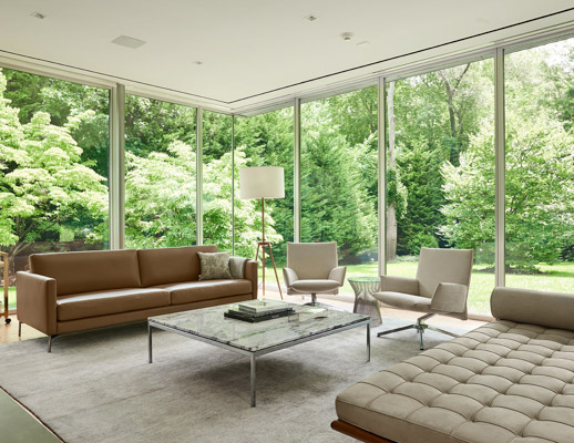 Barcelona Couch Florence Knoll Coffee Table Platner Side Table Divina Sofa