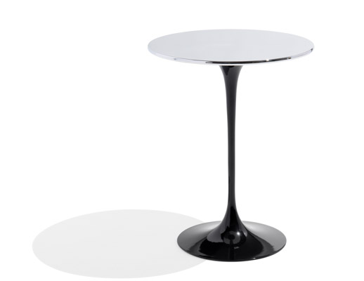 saarinen side table chrome top knollstudio metallics