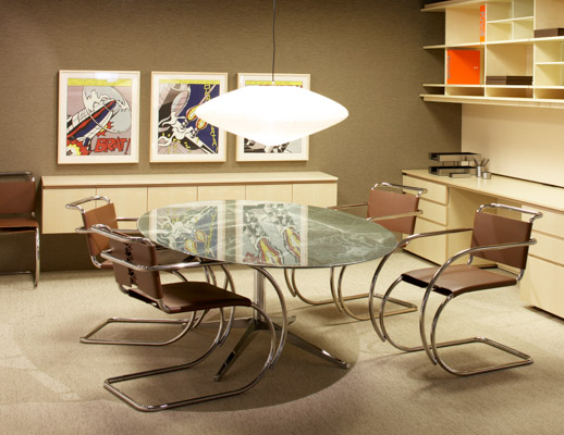 Graham Collection private office with MR Side Chairs