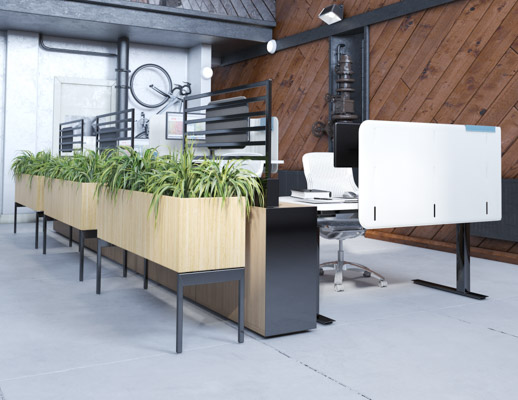 antenna workspaces power beam ladder organization storage