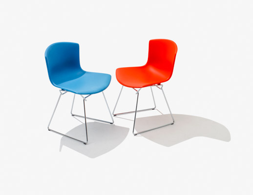 bertoia molded shell side chair
