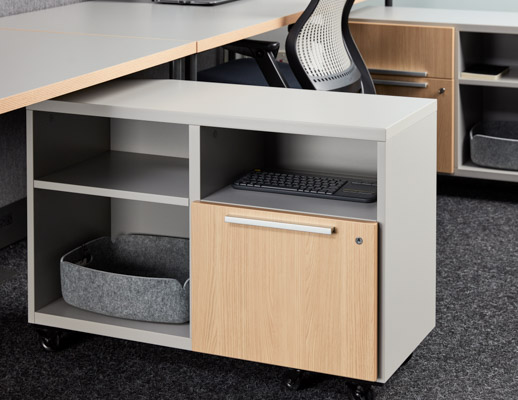 anchor storage dividends horizon freestanding panel neocon 2018